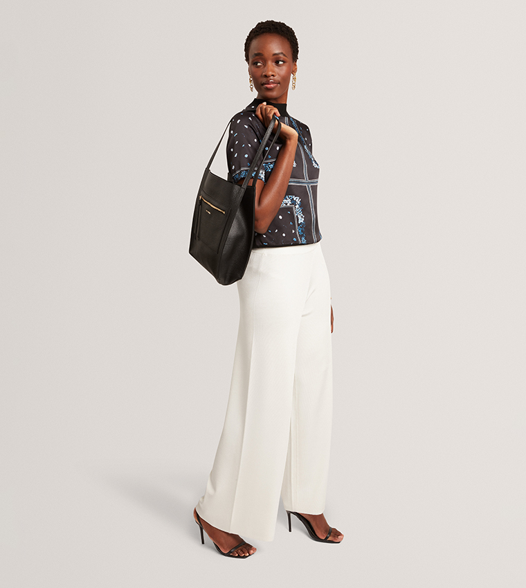 TAALA Textured Slouch Shoulder Bag