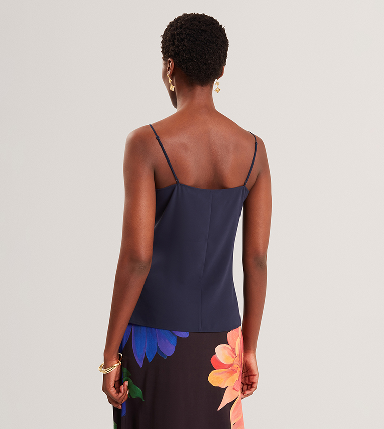 LULEA Solid V-Neck Cami Top