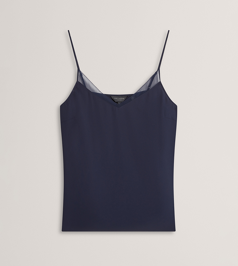 LULEA Solid V-Neck Cami Top