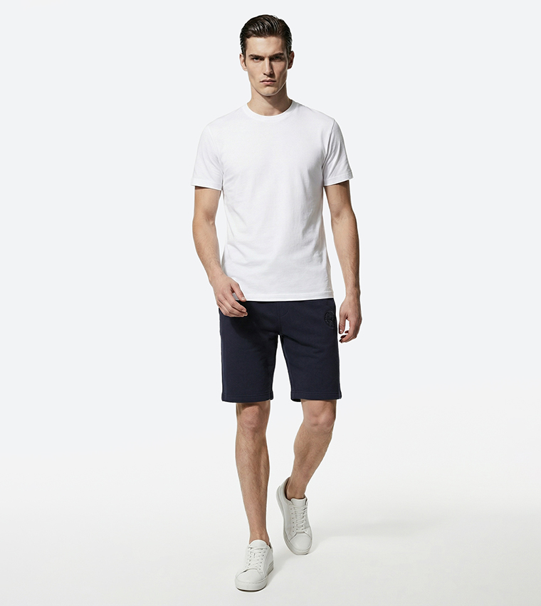 Logo Detail Drawstring Waist Shorts