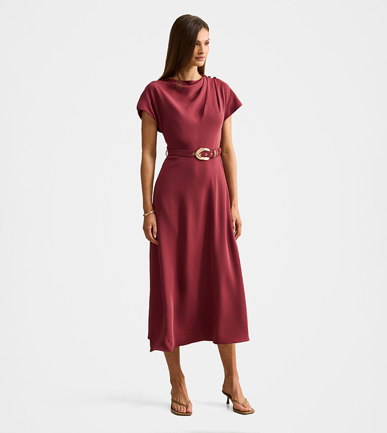 فوريفر نيو  فساتين ميدي  - أحمر  Midi Dresses