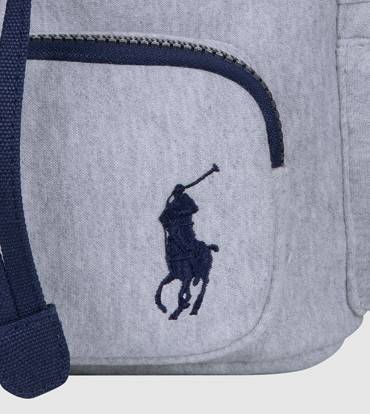 Logo Printed Mini Fleece Backpack