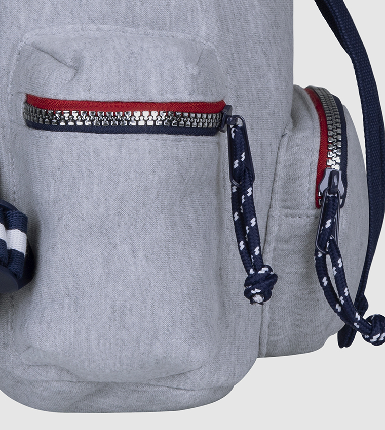 Logo Printed Mini Fleece Backpack