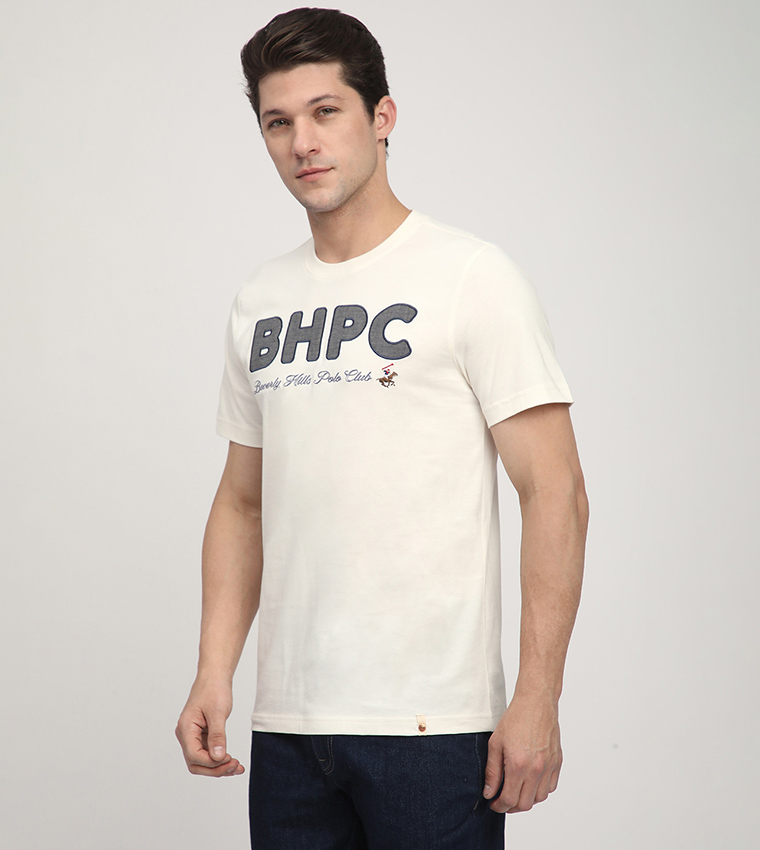 Logo Embroidered Crew Neck T-Shirt