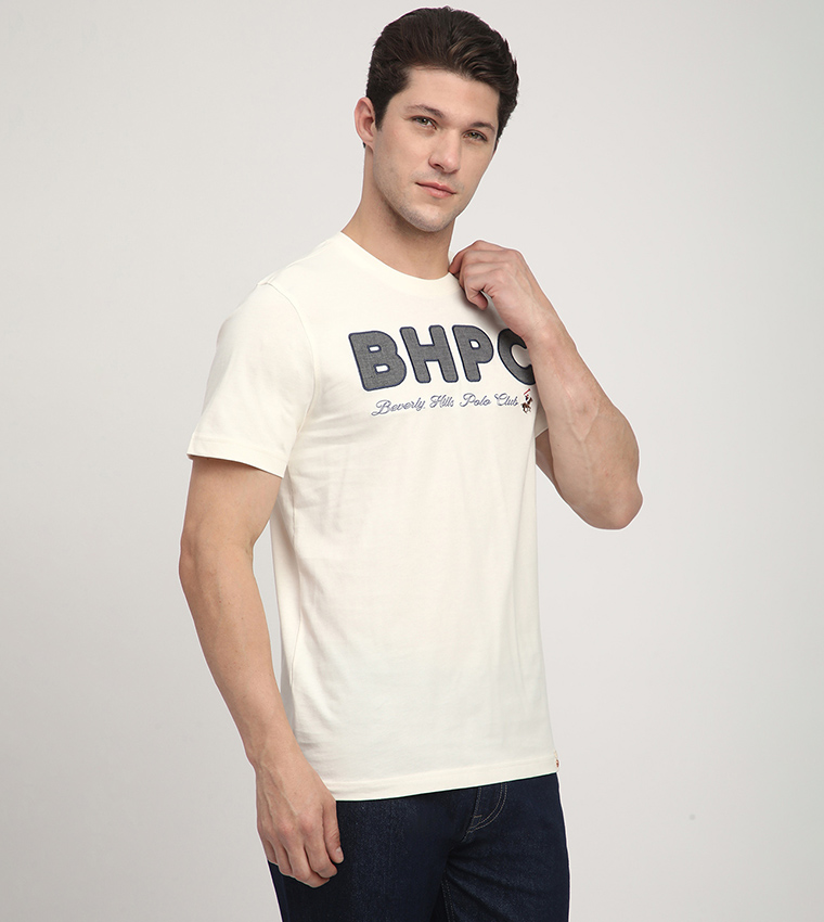 Logo Embroidered Crew Neck T-Shirt