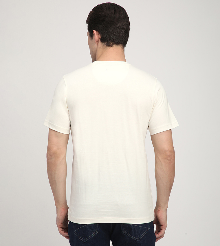 Logo Embroidered Crew Neck T-Shirt