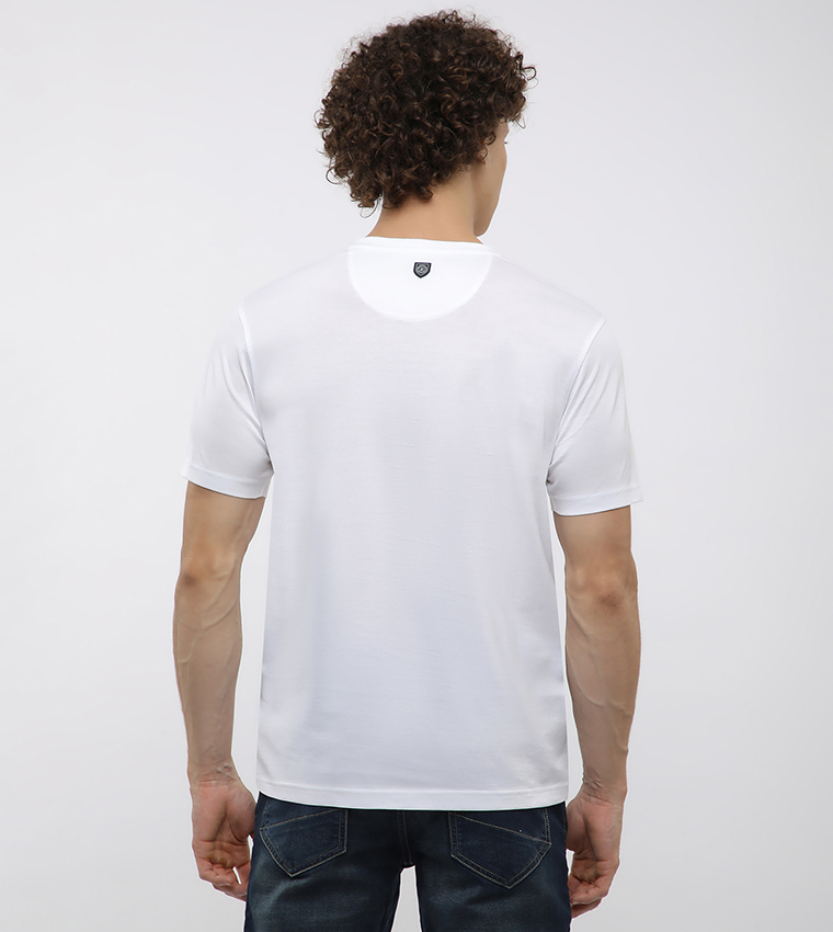 بيفرلي هيلز بولو كلوب  تيشيرتات بياقة دائرية  - أبيض  Round Neck T-Shirts