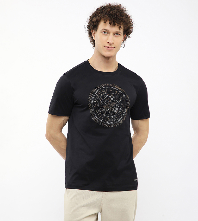 Logo Printed Crew Neck T-Shirt