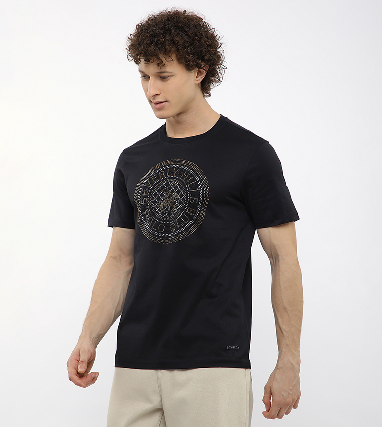 Logo Printed Crew Neck T-Shirt