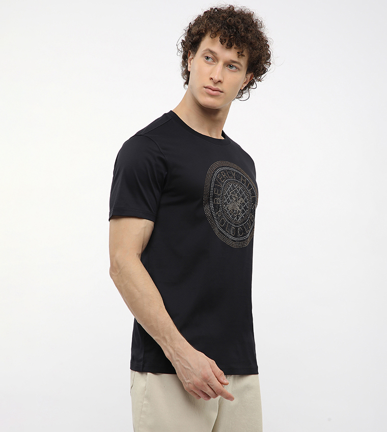 Logo Printed Crew Neck T-Shirt