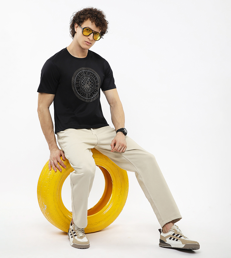 Logo Printed Crew Neck T-Shirt