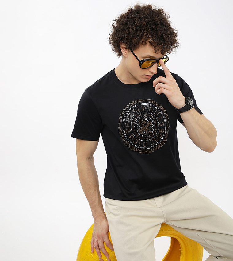 Logo Printed Crew Neck T-Shirt