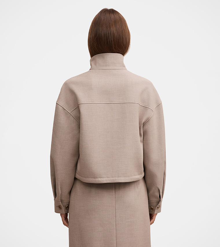 Forever New  Casual Jackets - Beige Casual Jackets