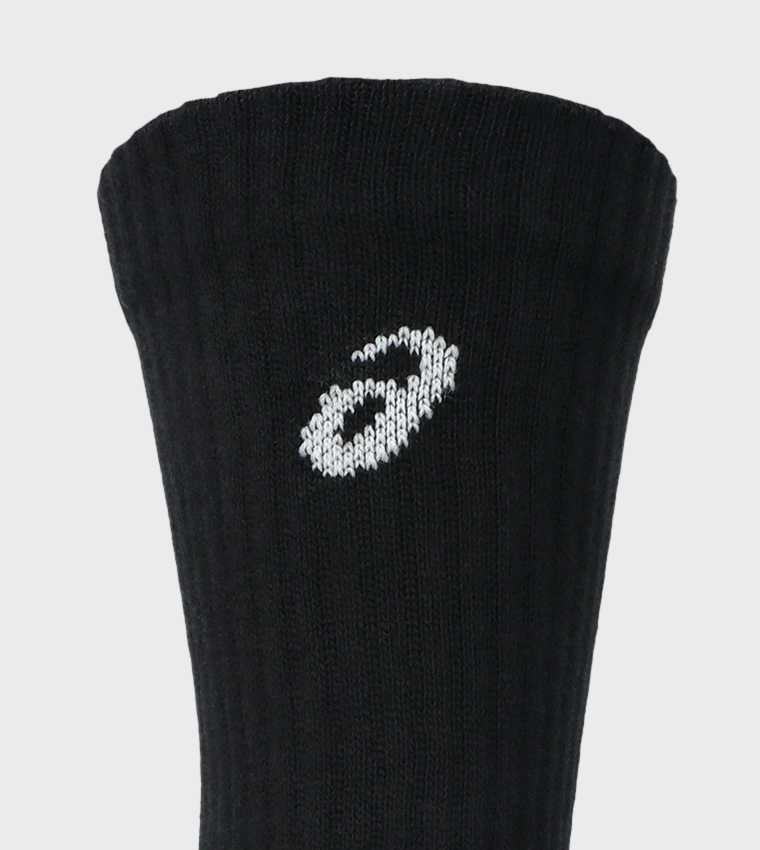 3-Pack Logo Printed Crew Socks