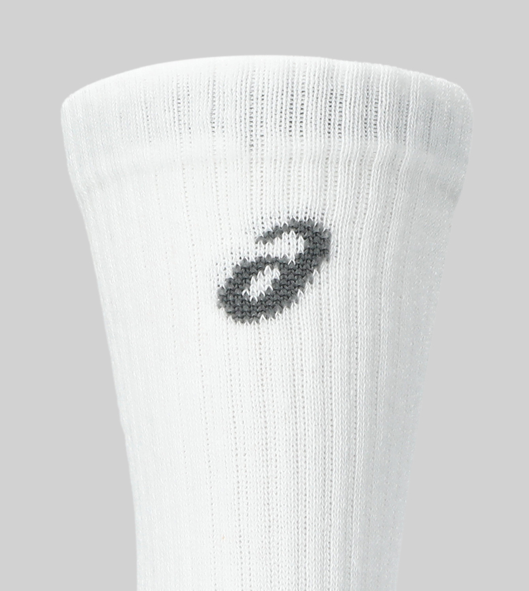 3-Pack Logo Printed Crew Socks