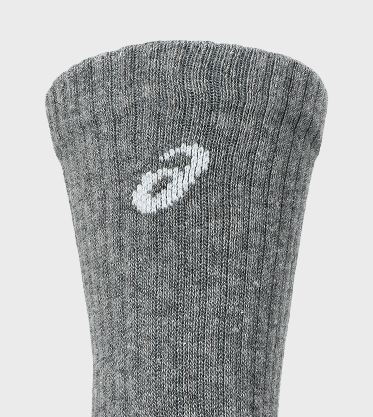 3-Pack Logo Printed Crew Socks