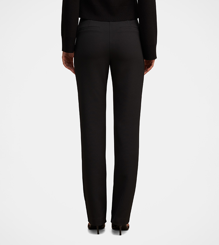EMILY Solid Slim Tailored Pants