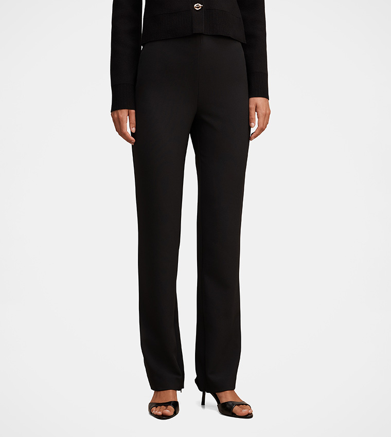 EMILY Solid Slim Tailored Pants