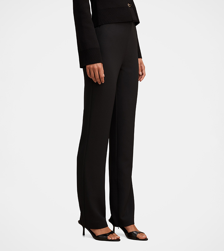 EMILY Solid Slim Tailored Pants