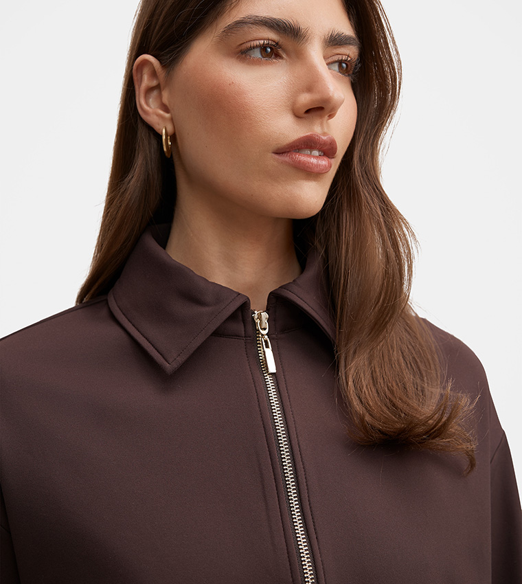 Forever New  Casual Jackets - Brown Casual Jackets