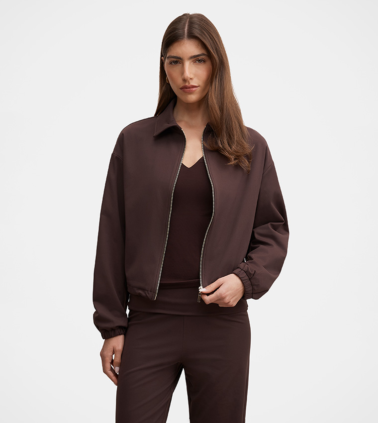 Forever New  Casual Jackets - Brown Casual Jackets