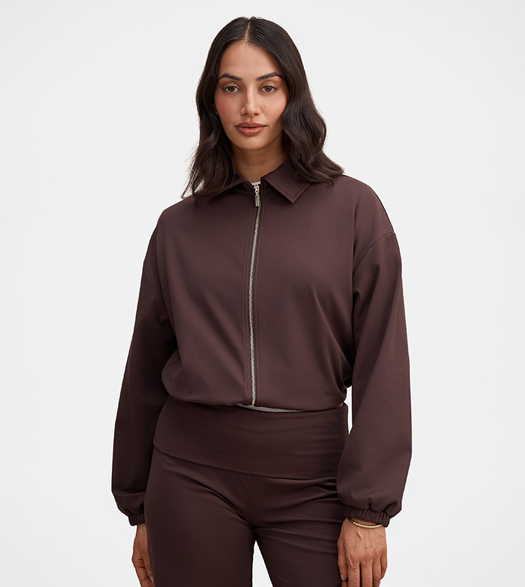 Forever New  Casual Jackets - Brown Casual Jackets