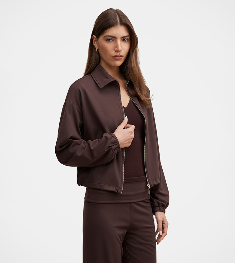 Forever New  Casual Jackets - Brown Casual Jackets