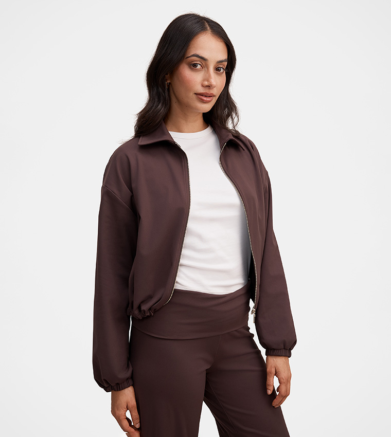 Forever New  Casual Jackets - Brown Casual Jackets