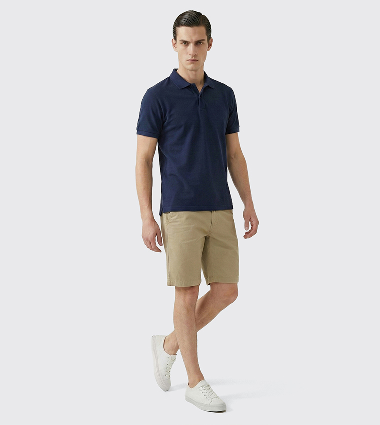 Beverly Hills Polo Club  Casual Shorts - Khaki Casual Shorts