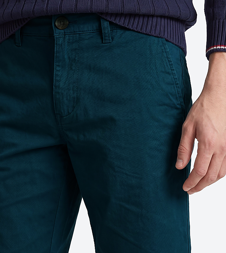 Beverly Hills Polo Club  Chino Shorts - Teal Chino Shorts