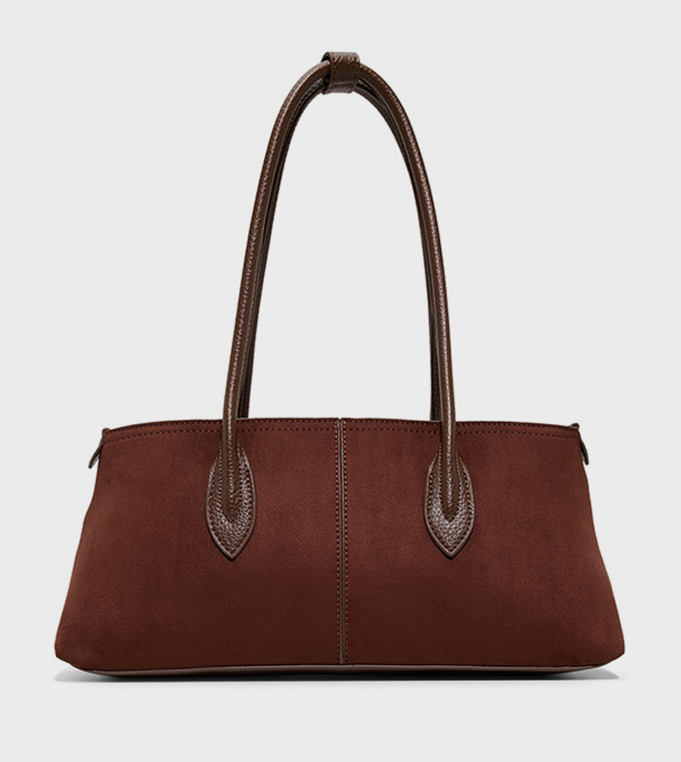 VALARIEE Solid Zip Shoulder Bag