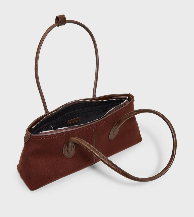 VALARIEE Solid Zip Shoulder Bag