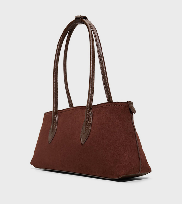 VALARIEE Solid Zip Shoulder Bag
