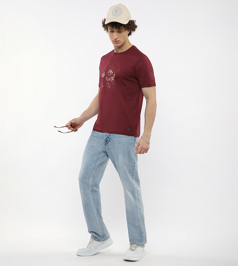 Logo Printed Crew Neck T-Shirt