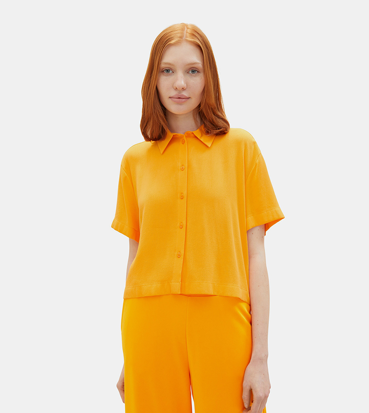 Solid Short Sleeves Shirt