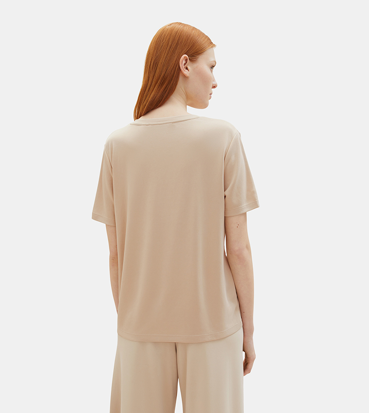 Solid V-Neck T-Shirt