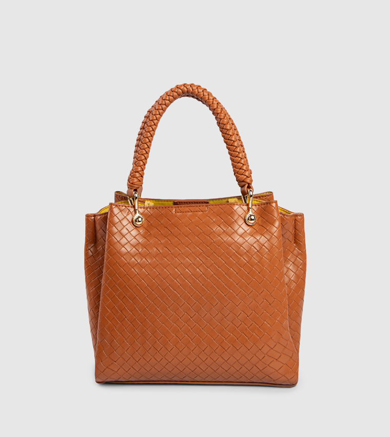 Braided Detail Satchel Bag