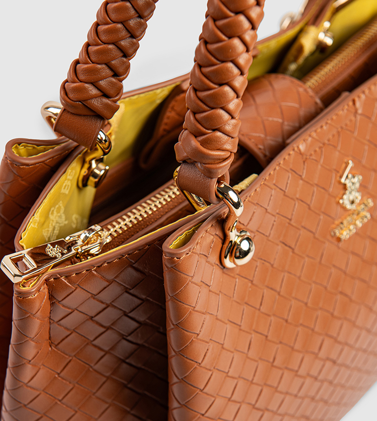 Braided Detail Satchel Bag