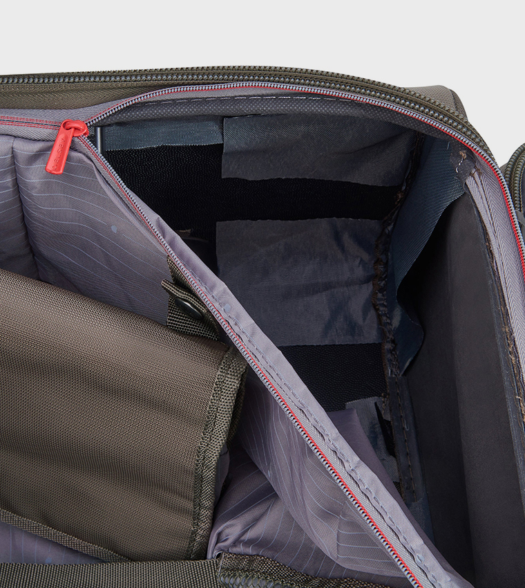 HELIUM Dlx 2.0 Softcase Expandable 4 Double Wheel Check-In Luggage Trolley Bag, 71cm