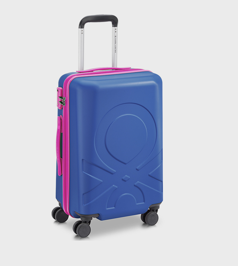 FABRICA 4 Double Wheel Hardcase Cabin Luggage Trolley Bag, 55cm
