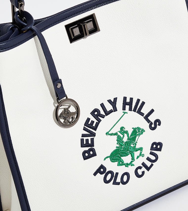 Beverly Hills Polo Club  Tote Bags - White Tote Bag