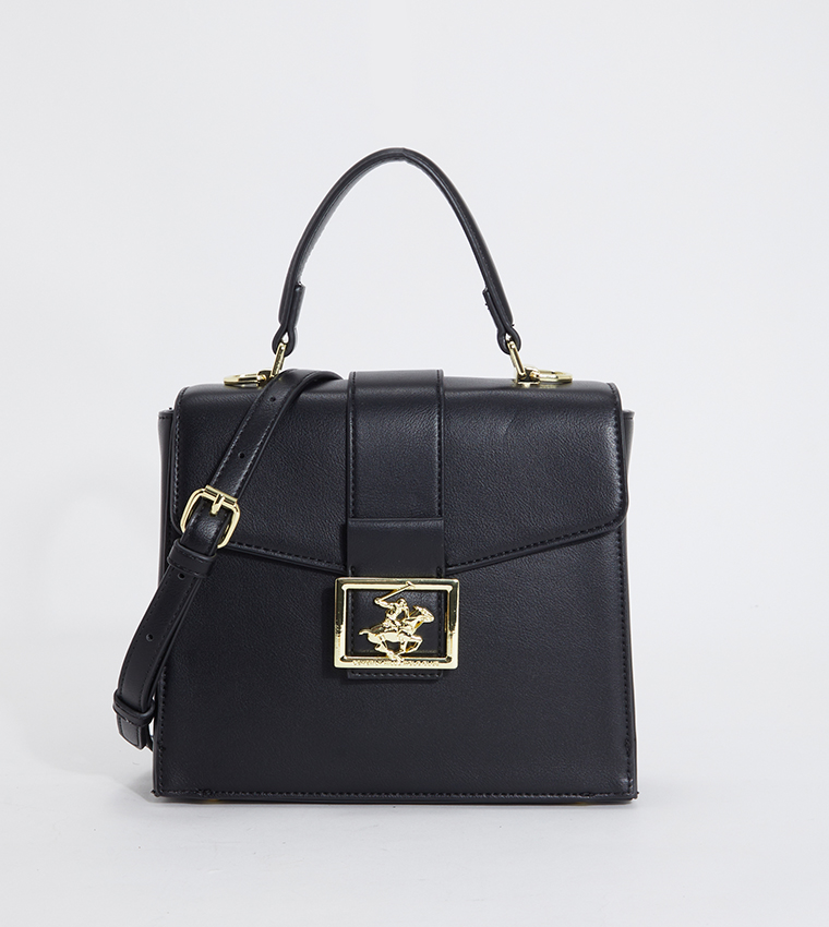 Logo Detail Top Handle Bag