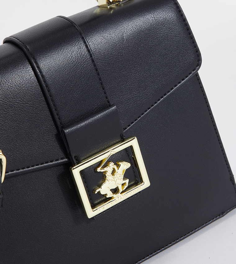 Logo Detail Top Handle Bag