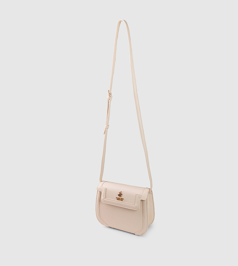 Logo Detail Flap Crossbody Bag