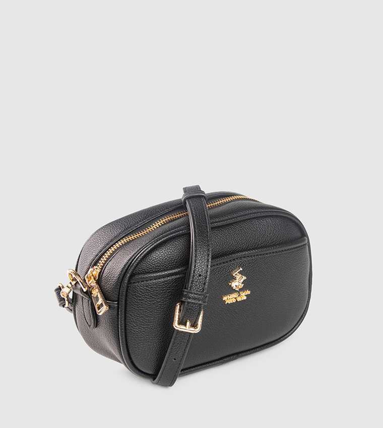 Textured Zippered Camera Bag