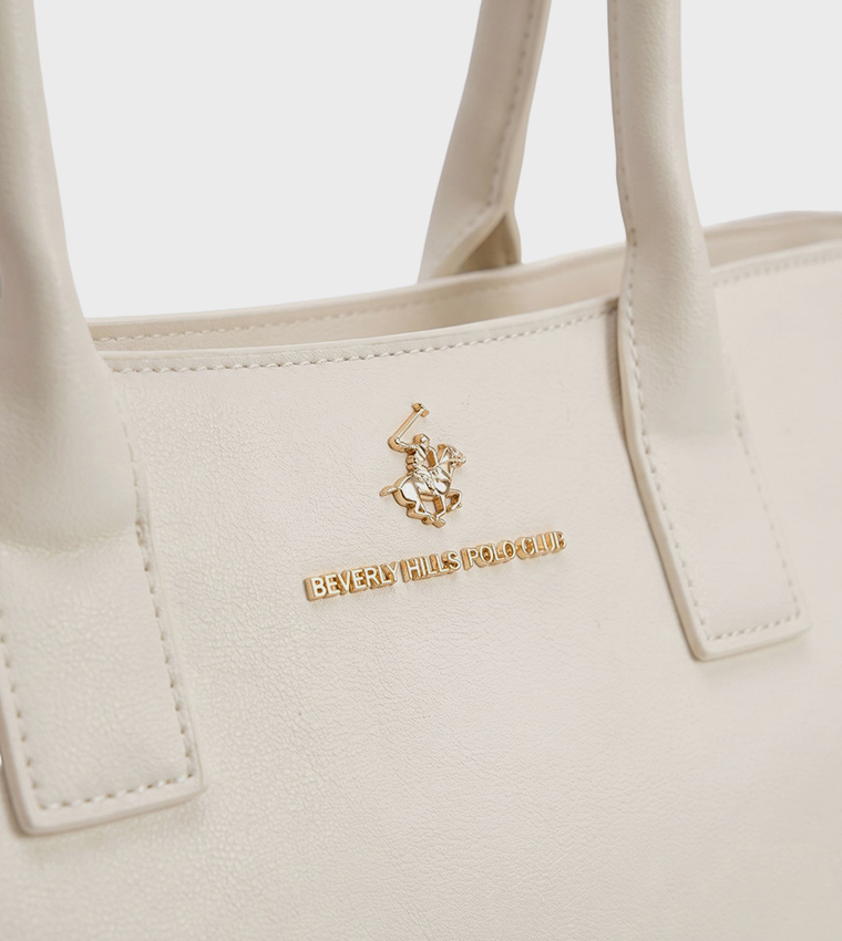Beverly Hills Polo Club  Tote Bags - Beige Tote Bags
