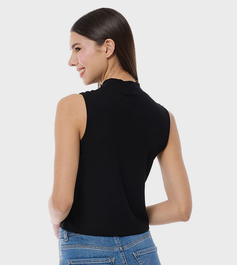 أر آند بي  توبات بلا أكمام  - أسود Sleeveless Tops