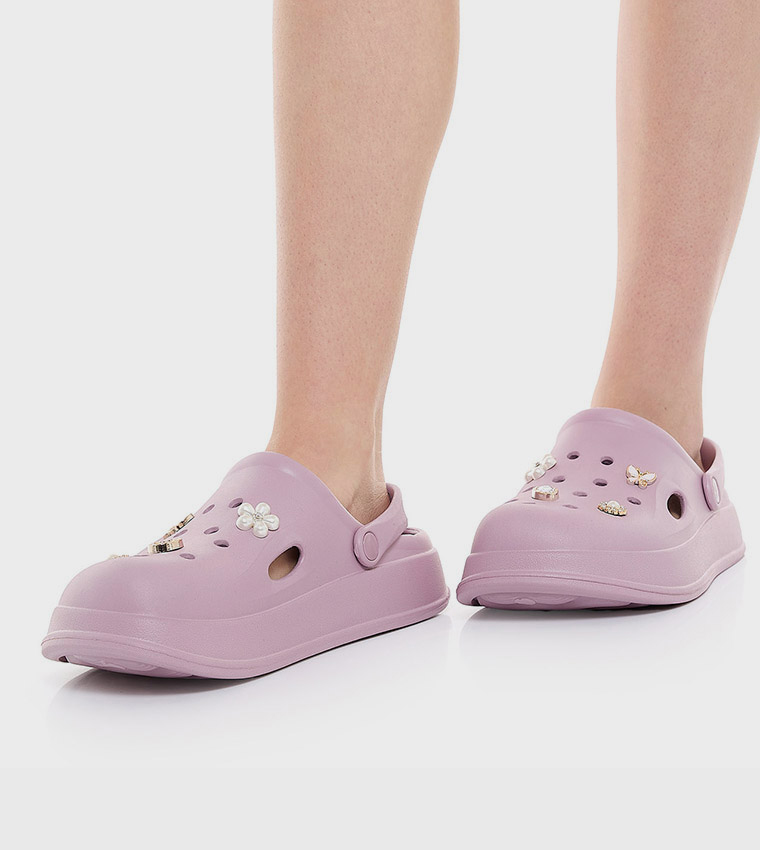 Charms Slingback Clogs