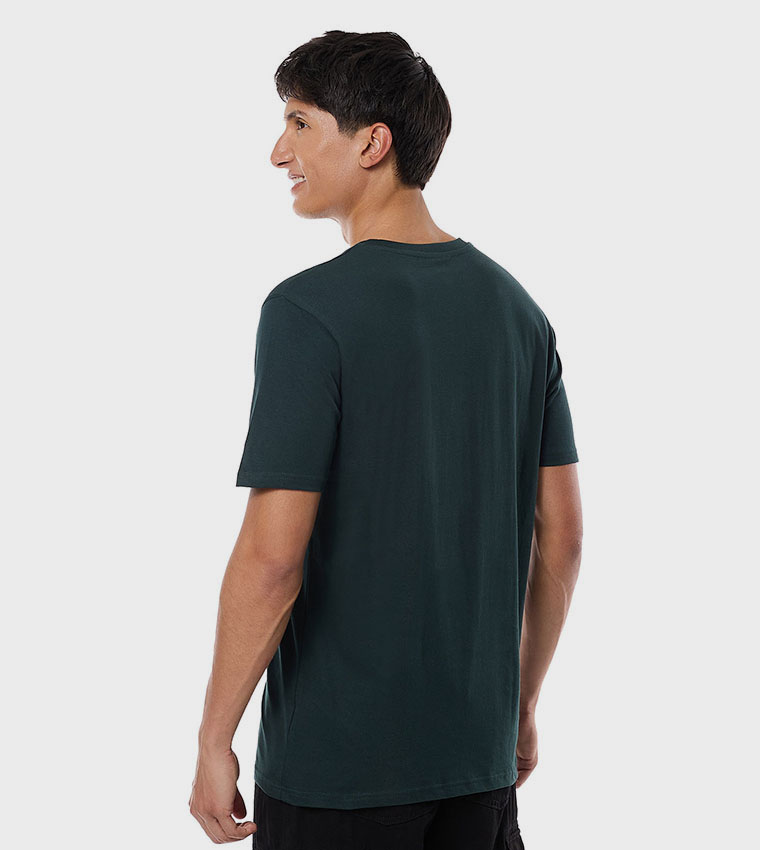 Solid T-Shirt with Crew Neck and Short Sleeves