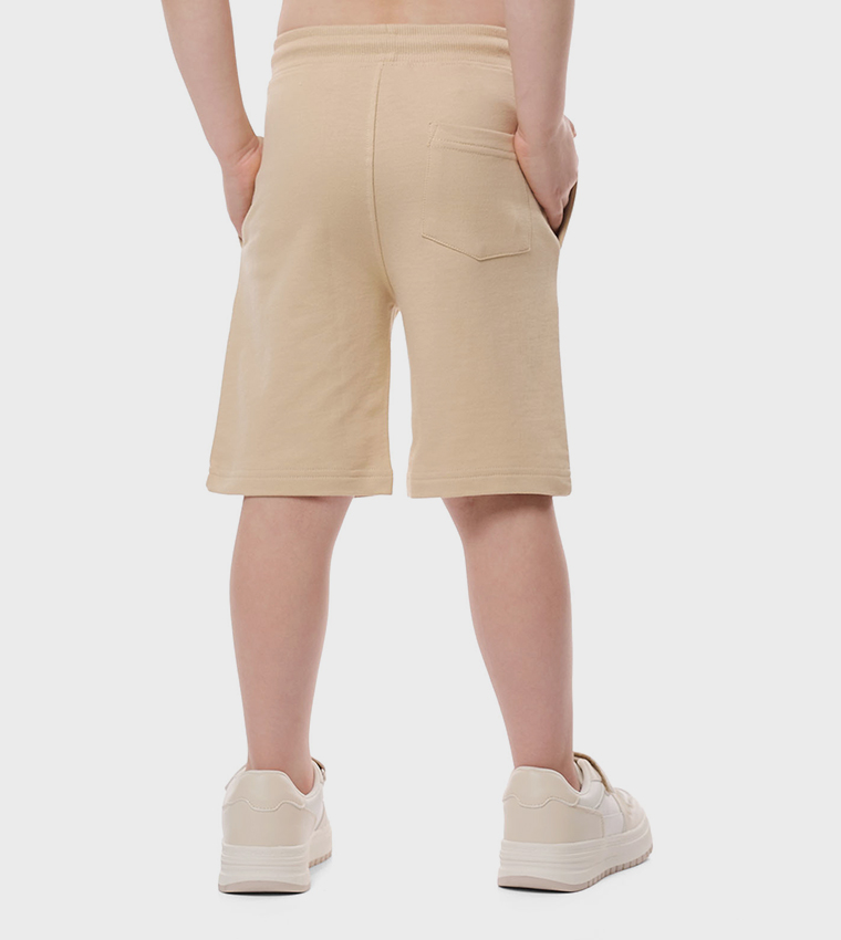Printed Shorts with Drawstring Closure